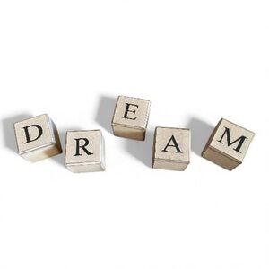 Decorative "DREAM" Letter Blocks